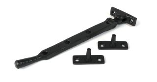 46476 From the Anvil Matt Black 8" Hammered Newbury Stay