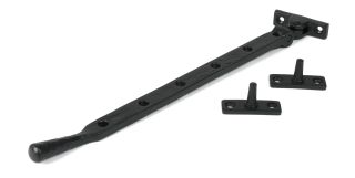 46482 From the Anvil Matt Black 12" Hammered Newbury Stay