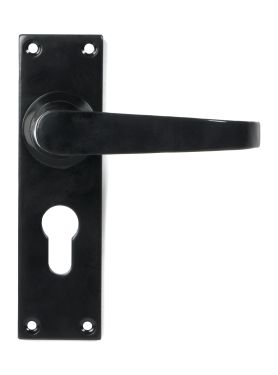 Click Here To Enlarge This Photo Of 46578 From the Anvil Black Deluxe Lever Euro Lock Set