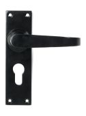 46578 From the Anvil Black Deluxe Lever Euro Lock Set