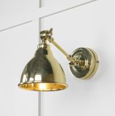 49716 From the Anvil Smooth Brass Brindley Wall Light