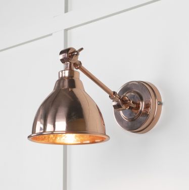 Click Here To Enlarge This Photo Of 49717 From the Anvil Hammered Copper Brindley Wall Light