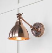 49717 From the Anvil Hammered Copper Brindley Wall Light