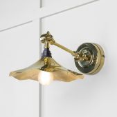 49725 From the Anvil Smooth Brass Flora Wall Light