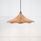 49729 From the Anvil Smooth Copper Flora Pendant