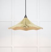 49731 From the Anvil Smooth Brass Flora Pendant