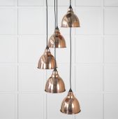 49736 From the Anvil Smooth Copper Brindley Cluster Pendant
