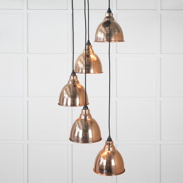 Click Here To Enlarge This Photo Of 49739 From the Anvil Hammered Copper Brindley Cluster Pendant