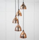 49739 From the Anvil Hammered Copper Brindley Cluster Pendant