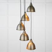 49742 From the Anvil Aged Brass Brindley Cluster Pendant