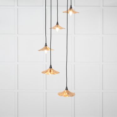 Click Here To Enlarge This Photo Of 49743 From the Anvil Smooth Copper Flora Cluster Pendant
