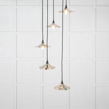 Click Here To Enlarge This Photo Of 49744 From the Anvil Smooth Nickel Flora Cluster Pendant