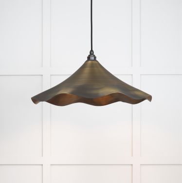 Click Here To Enlarge This Photo Of 49747 From the Anvil Aged Brass Flora Pendant