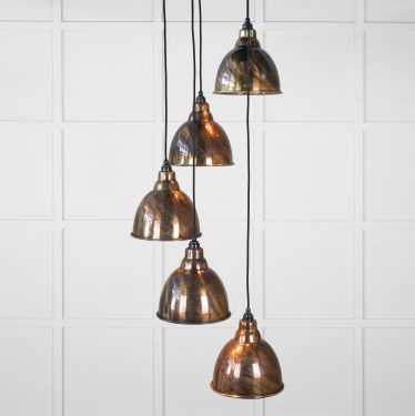 Click Here To Enlarge This Photo Of 49748 From the Anvil Burnished Brindley Cluster Pendant