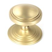 50897 From the Anvil Satin Brass Art Deco Centre Door Knob