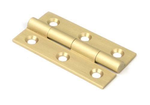 Click Here To Enlarge This Photo Of 50915 From the Anvil Satin Brass 2" Butt Hinge (pair)