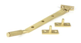 50921 From the Anvil Satin Brass 8" Brompton Stay