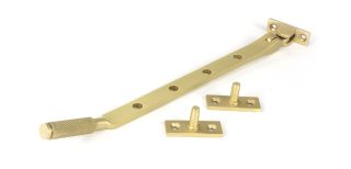 50922 From the Anvil Satin Brass 10" Brompton Stay