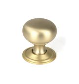 50929 From the Anvil Satin Brass Mushroom Cabinet Knob 32mm