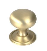 50930 From the Anvil Satin Brass Mushroom Cabinet Knob 38mm