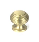 50931 From the Anvil Satin Brass Beehive Cabinet Knob 30mm