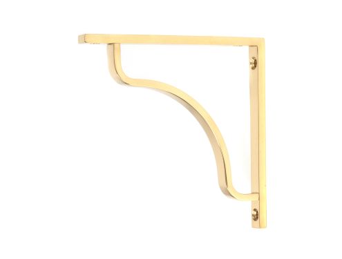 Click Here To Enlarge This Photo Of 51085 From the Anvil Polished Brass Abingdon Shelf Bracket (150mm x 150mm)