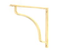 51095 From the Anvil Polished Brass Abingdon Shelf Bracket (200mm x 200mm)