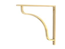 51097 From the Anvil Satin Brass Abingdon Shelf Bracket (200mm x 200mm)