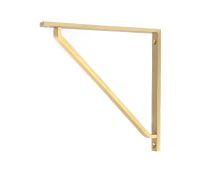 51117 From the Anvil Satin Brass Barton Shelf Bracket (200mm x 200mm)