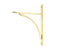 51125 From the Anvil Polished Brass Apperley Shelf Bracket (260mm x 200mm)