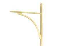 51127 From the Anvil Satin Brass Apperley Shelf Bracket (260mm x 200mm)