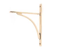 51133 From the Anvil Polished Bronze Apperley Shelf Bracket (260mm x 200mm)
