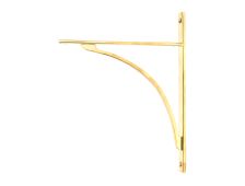 51135 From the Anvil Polished Brass Apperley Shelf Bracket (314mm x 250mm)