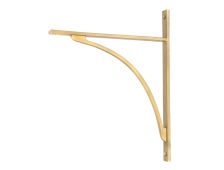 51137 From the Anvil Satin Brass Apperley Shelf Bracket (314mm x 250mm)