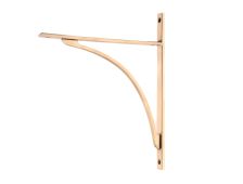 51143 From the Anvil Polished Bronze Apperley Shelf Bracket (314mm x 250mm)