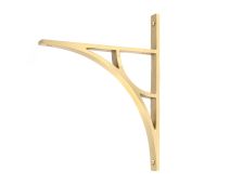 51167 From the Anvil Satin Brass Tyne Shelf Bracket (260mm x 200mm)