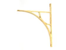 51175 From the Anvil Polished Brass Tyne Shelf Bracket (314mm x 250mm)