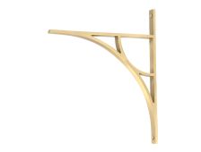 51177 From the Anvil Satin Brass Tyne Shelf Bracket (314mm x 250mm)