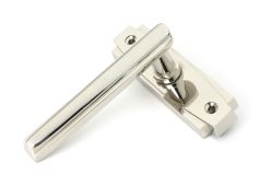 51193 From the Anvil Polished Nickel Art Deco Lever on Rose Set