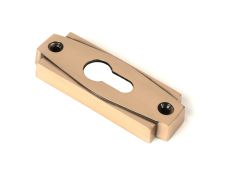 51202 From the Anvil Polished Bronze Art Deco Euro Escutcheon (Set)