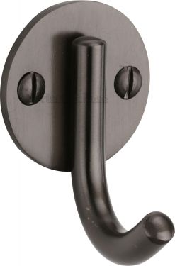 Click Here To Enlarge This Photo Of V1064-MB Heritage Brass Single Robe Hook Matt Bronze Finish