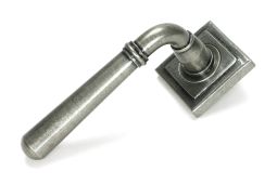 51333 From the Anvil Pewter Newbury Lever on Rose Set (Square) - Unsprung