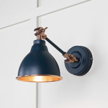 Click Here To Enlarge This Photo Of 49714SDU From the Anvil Smooth Copper Brindley Wall Light in Dusk