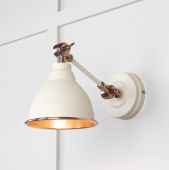 49714STE From the Anvil Smooth Copper Brindley Wall Light in Teasel