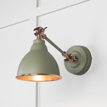Click Here To Enlarge This Photo Of 49714STU From the Anvil Smooth Copper Brindley Wall Light in Tump