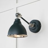 49715SDI From the Anvil Smooth Nickel Brindley Wall Light in Dingle