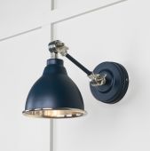 49715SDU From the Anvil Smooth Nickel Brindley Wall Light in Dusk