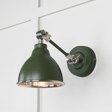 Click Here To Enlarge This Photo Of 49715SH From the Anvil Smooth Nickel Brindley Wall Light in Heath