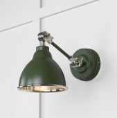 49715SH From the Anvil Smooth Nickel Brindley Wall Light in Heath