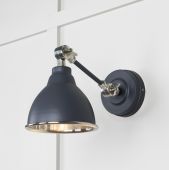 49715SSL From the Anvil Smooth Nickel Brindley Wall Light in Slate
